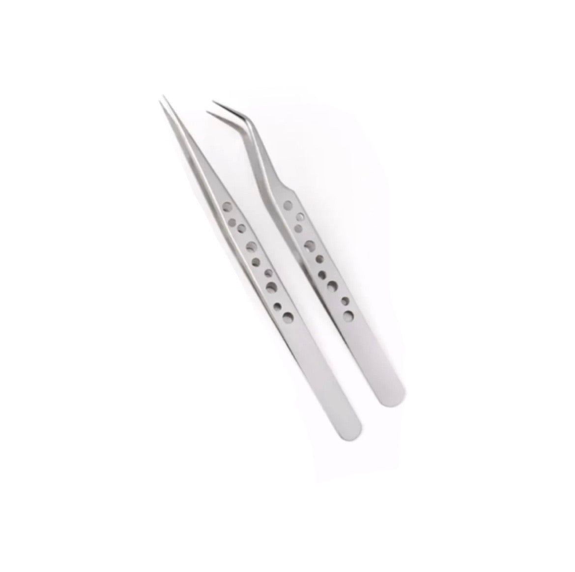 Lot de 2 pinces d’extension de cils ARGENT